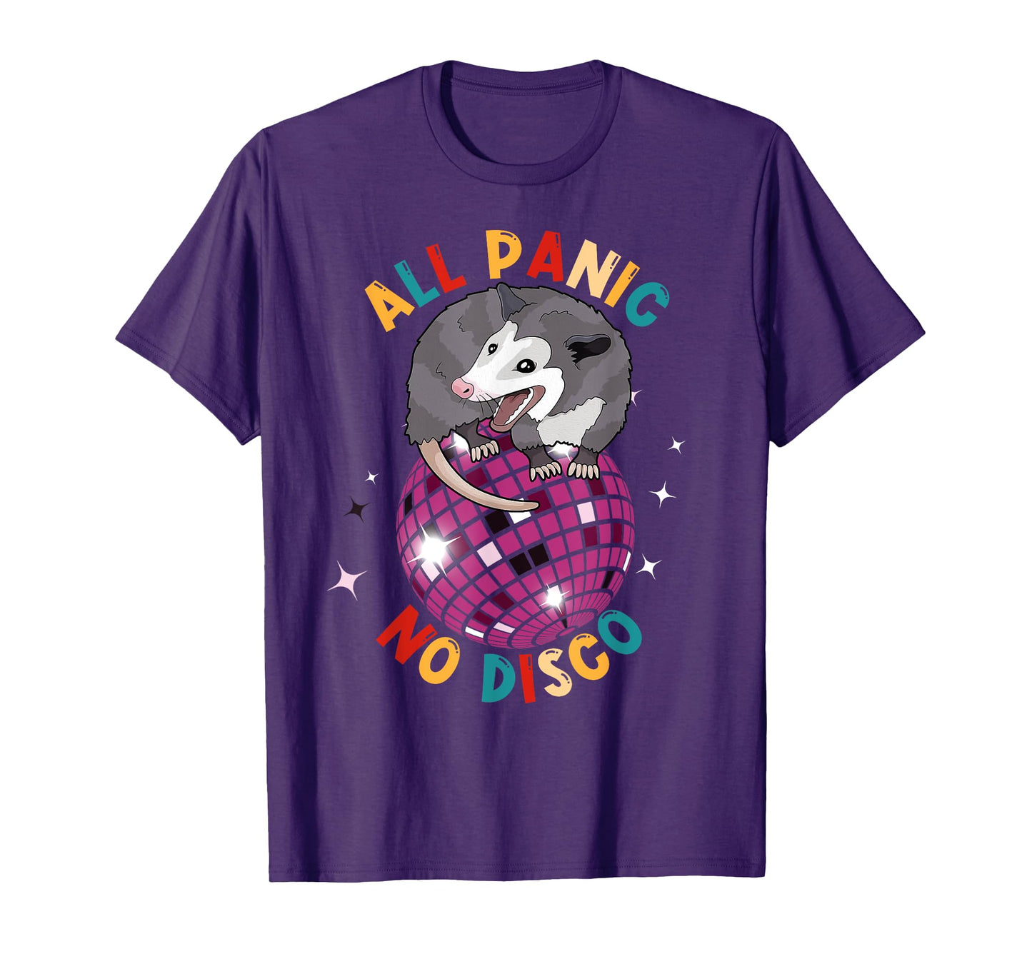 Opossum All Panic No Disco Funny Possum Scream Men Women Kid T-Shirt