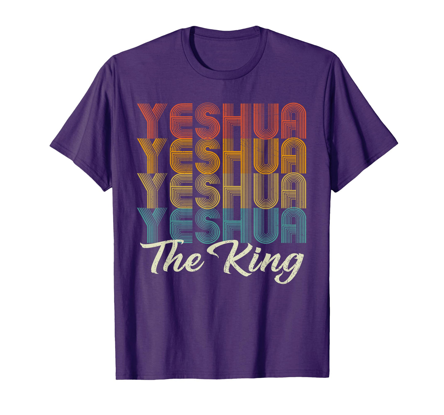 Yeshua Hebrew Name of Jesus Retro Christians King Messianic T-Shirt