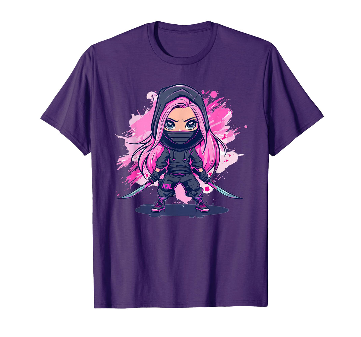 Cute Ninja Girl I Pastel Ninja T-Shirt