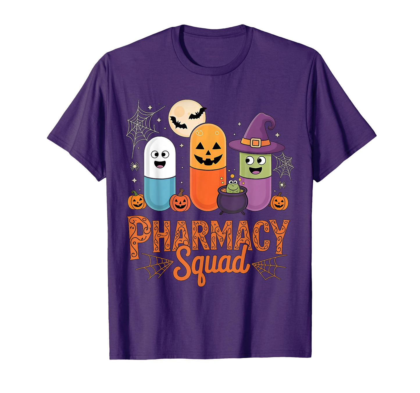 Funny Pills Pharmacy Pharmacist Squad Cute Halloween Costume T-Shirt