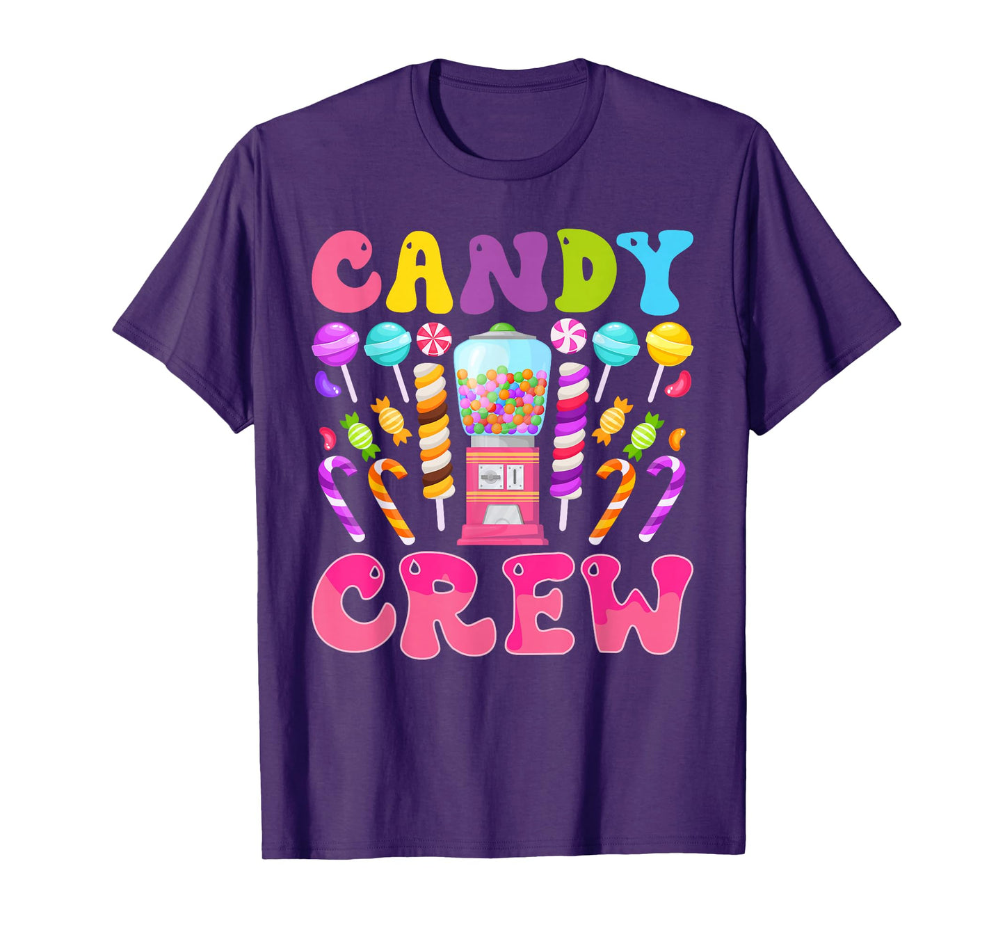 Candy Crew Funny Halloween Squad Group Costume Design T-Shirt