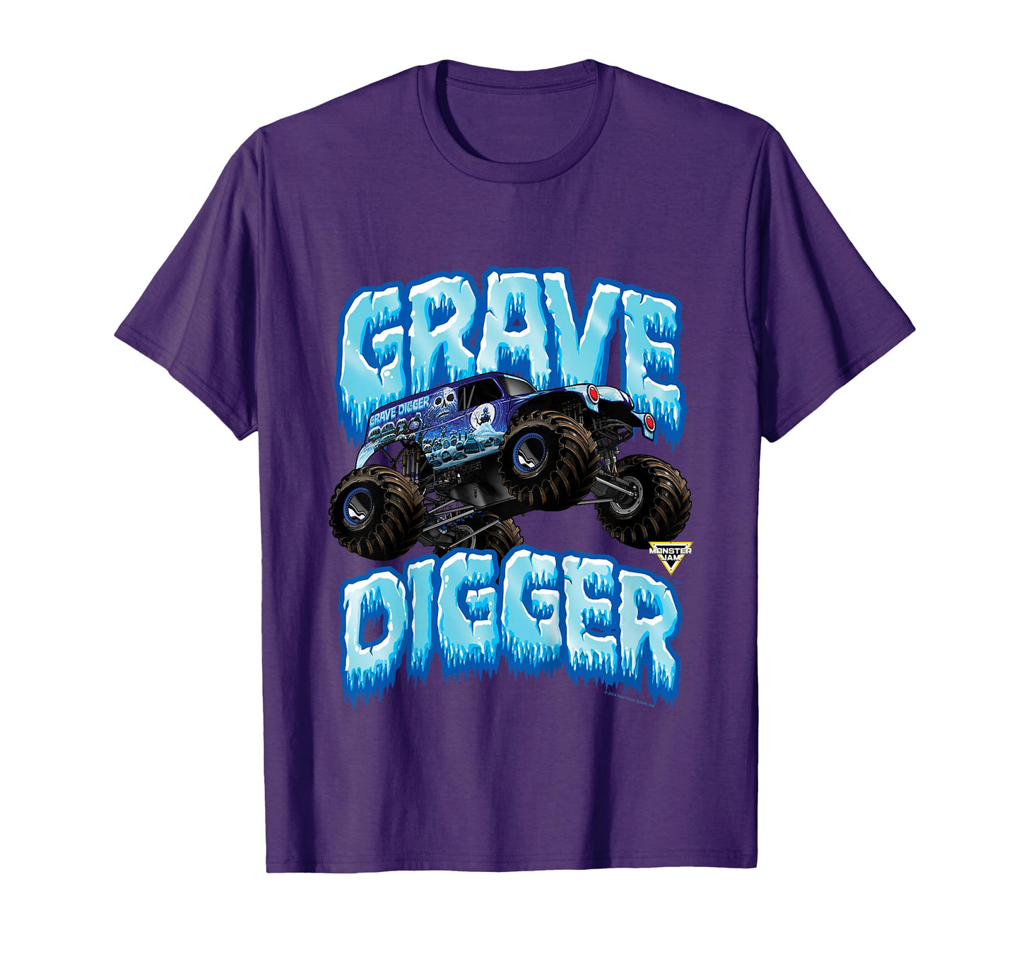 Monster Jam Kids Grave Digger Ice Cold Monster Truck T-Shirt