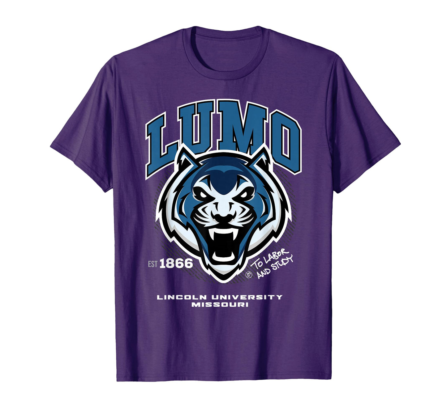 Lincoln University of Missouri - LUMO - HBCU - Blue Tigers T-Shirt