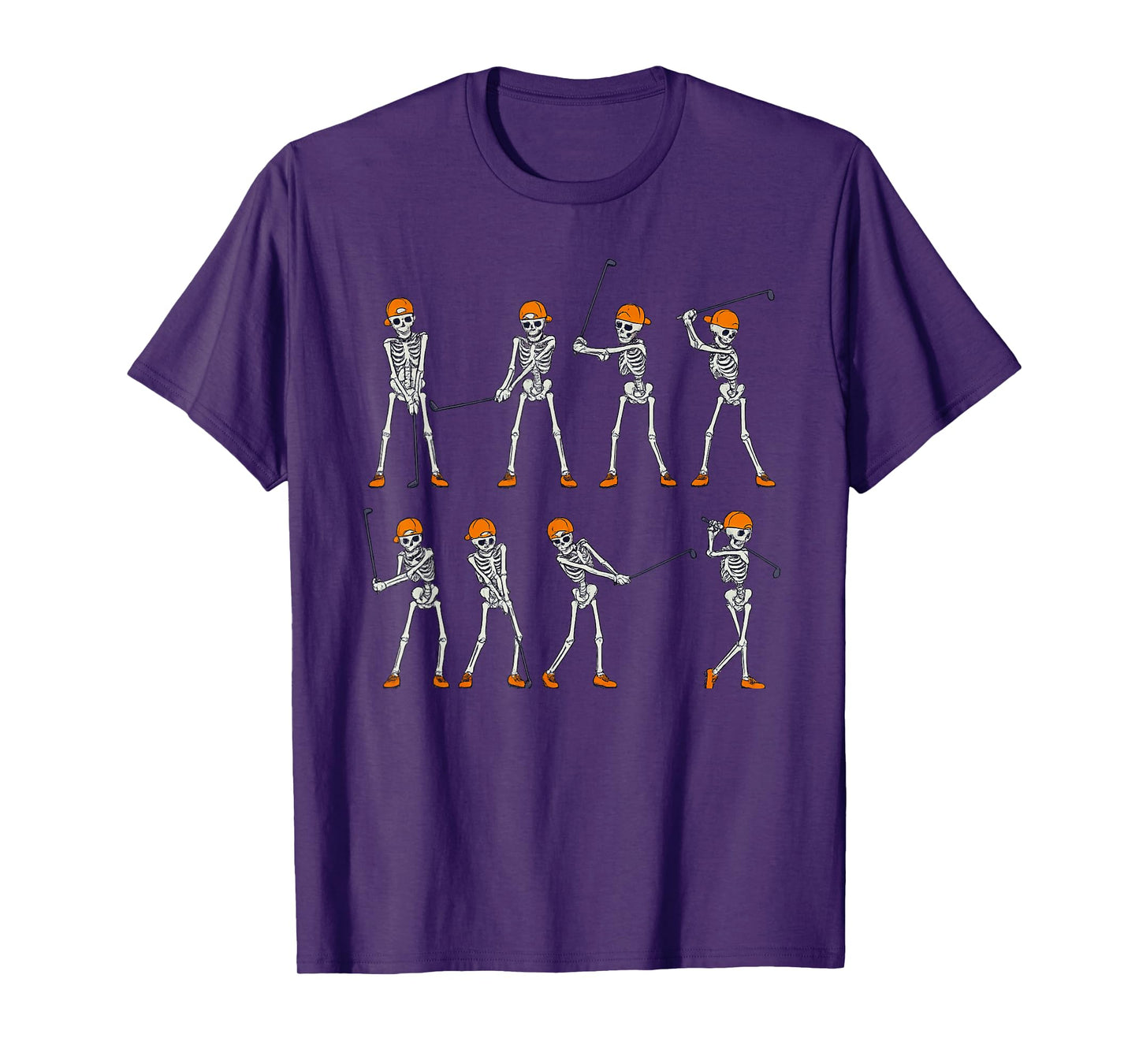 Halloween Golf Skeleton Vintage Funny Golf Halloween T-Shirt