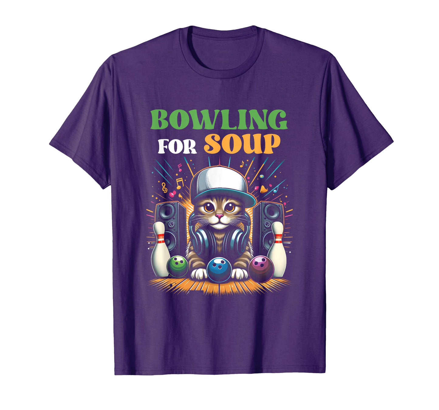 Bowling For Soup Music Cat Style DJ Cat Wearing Headphone Men Women Kids T-Shirt