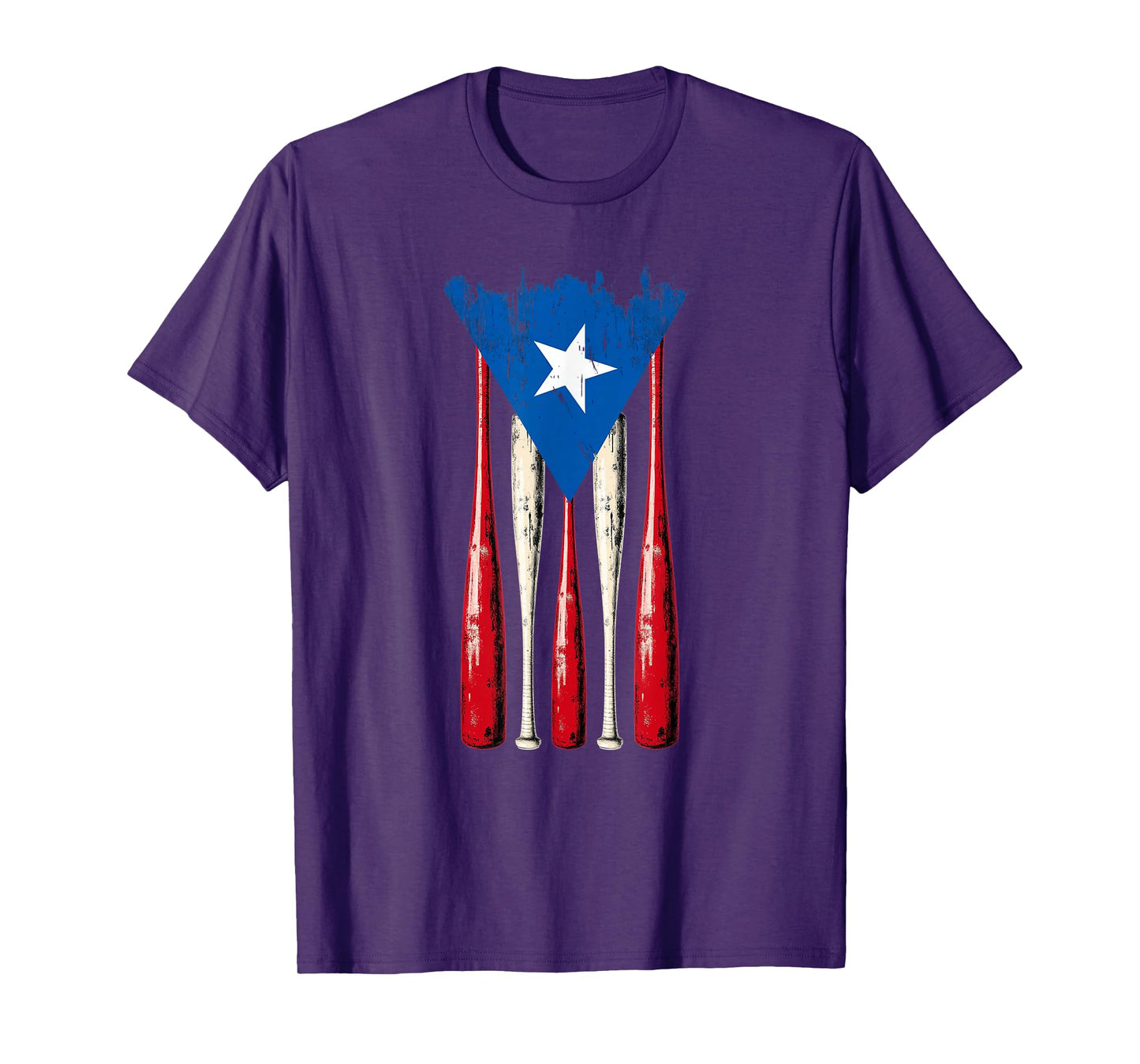 Puerto Rican Baseball Bats Puerto Rico Flag Pride Béisbol T-Shirt