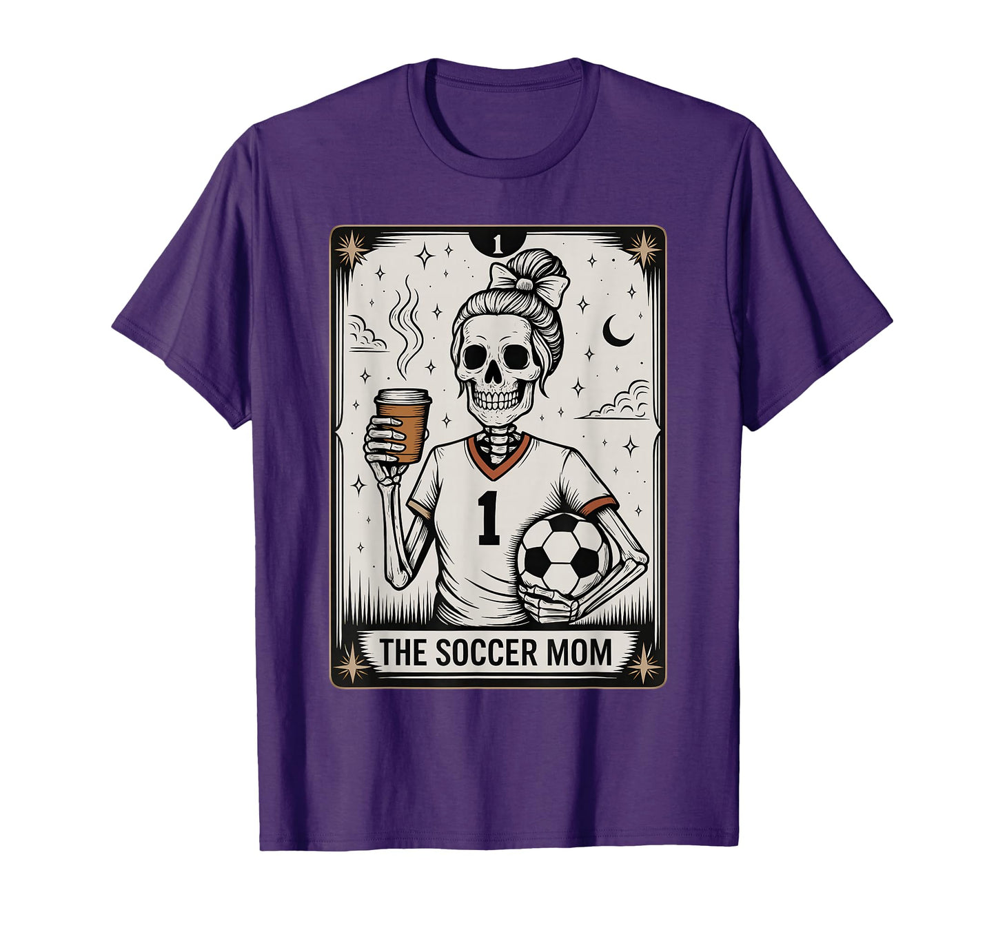 Soccer Mom Tarot Card, Vintage Halloween Soccer Mama T-Shirt