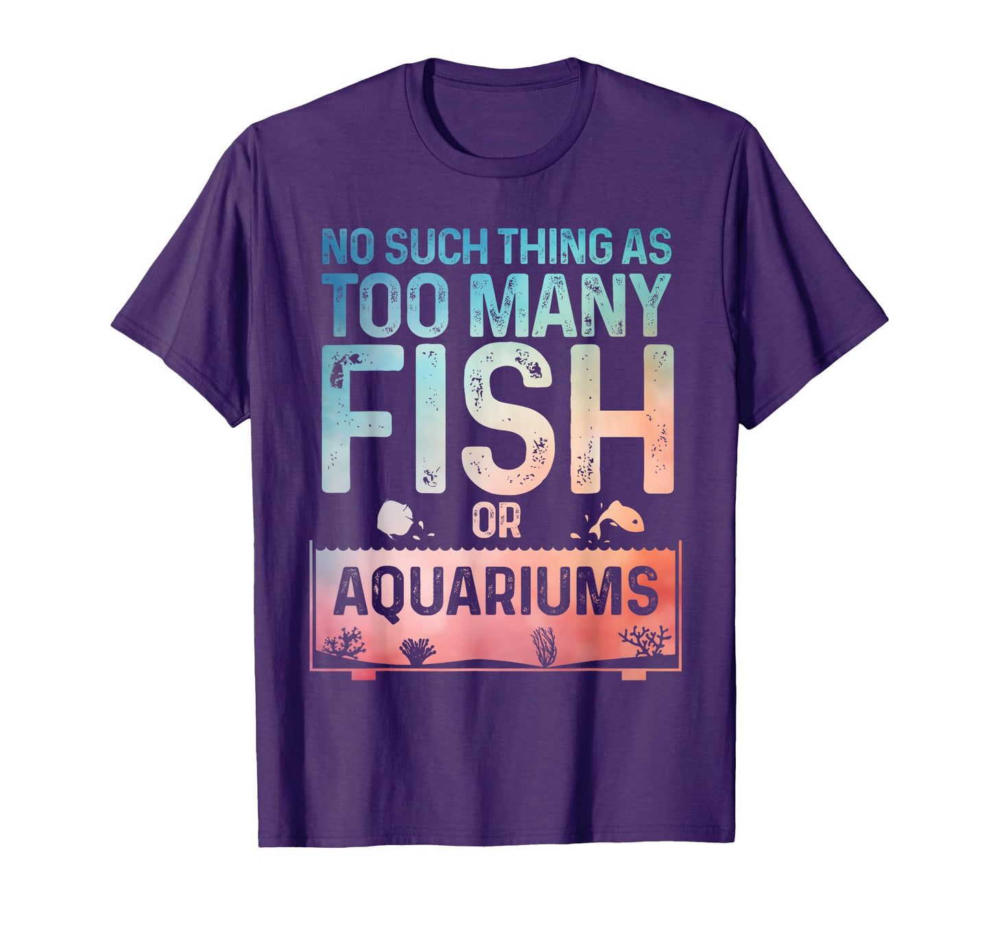 Aquarium Design For Men Women Fish Lover Aquarium Fish Tank T-Shirt