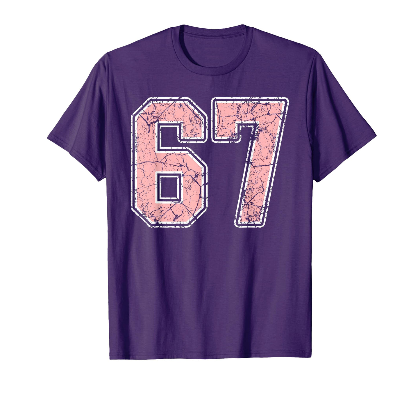 Pink and White Number 67 Jersey Player Uniform #67 Fan T-Shirt