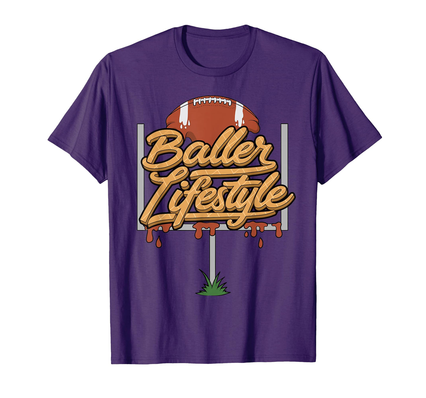 Football Lifestyle Baller Lifestyle Ice Cream Drip Men Boys T-Shirt