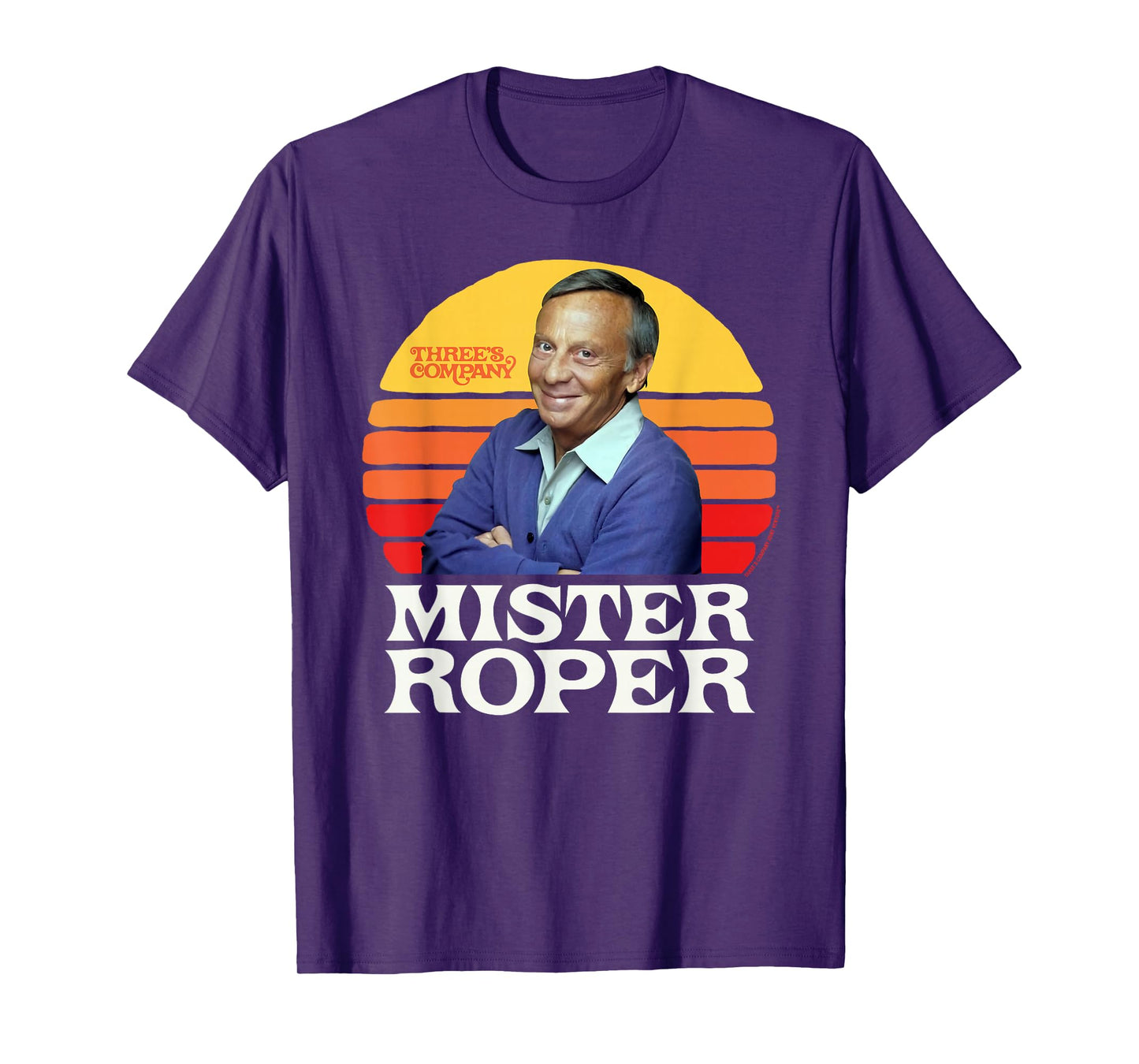 Mister Roper Funny Stanley Roper 80's Sunset Three's Company T-Shirt