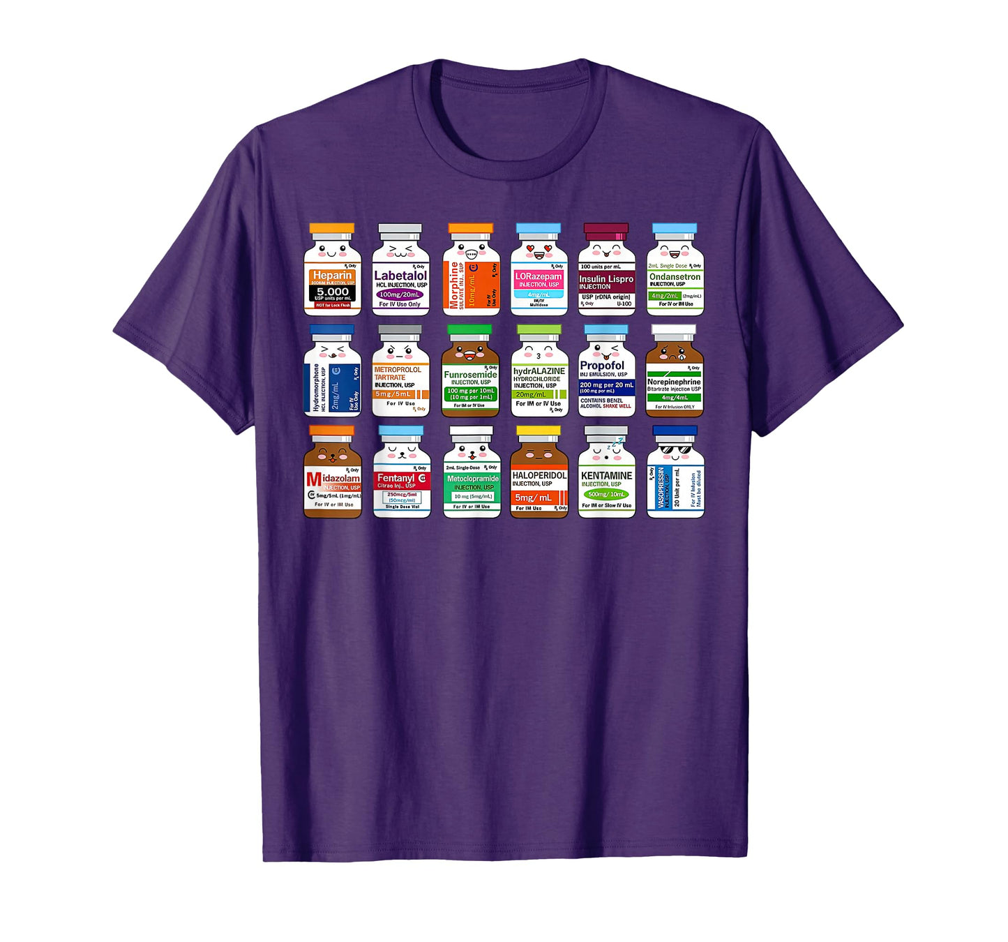 Funny Medication Vial Pharmacist Pharmacy Technician Nursing T-Shirt