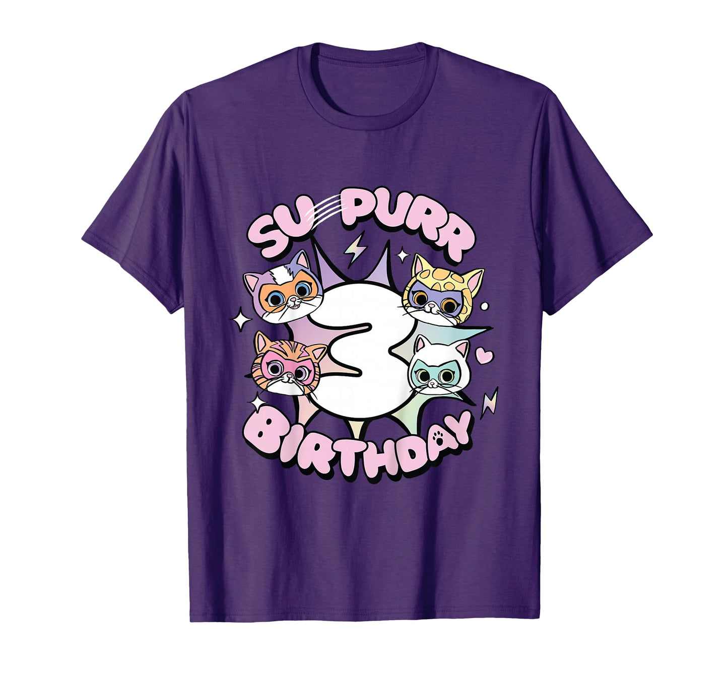 Disney Jr. SuperKitties Su-Purr 3rd Third Birthday Gift T-Shirt