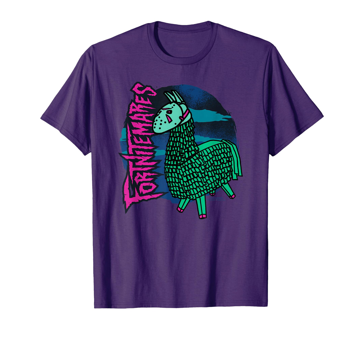 Fortnite Halloween Fortnitemares Loot Llama Jason Mask T-Shirt