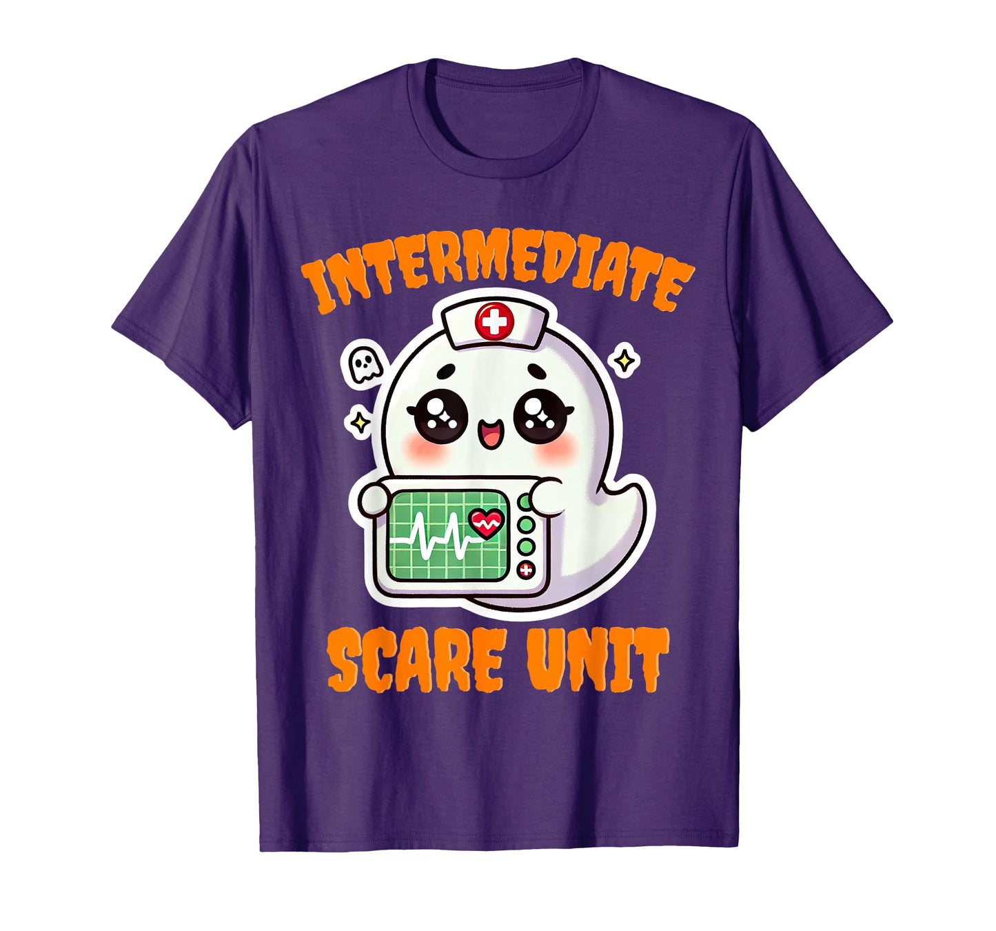 IMCU Intermediate Care Scare Unit Halloween Spooky Nurse T-Shirt