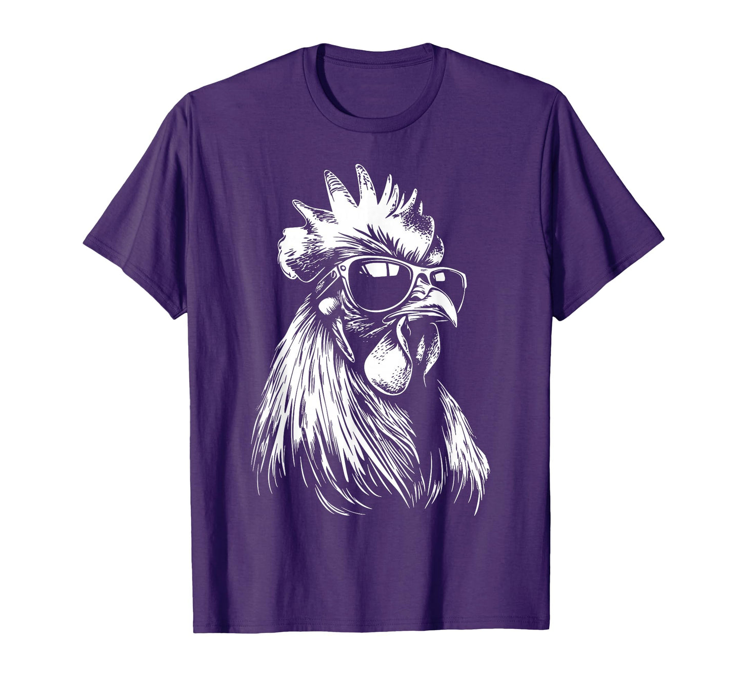 Rooster Chicken Sunglasses T-Shirt