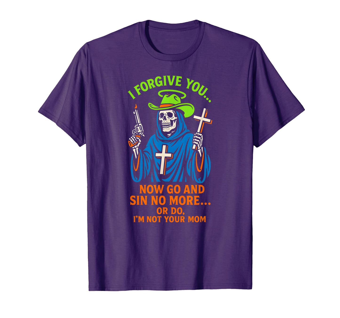 Christian Humor Sin No More Or Do Fun Womens Religious T-Shirt