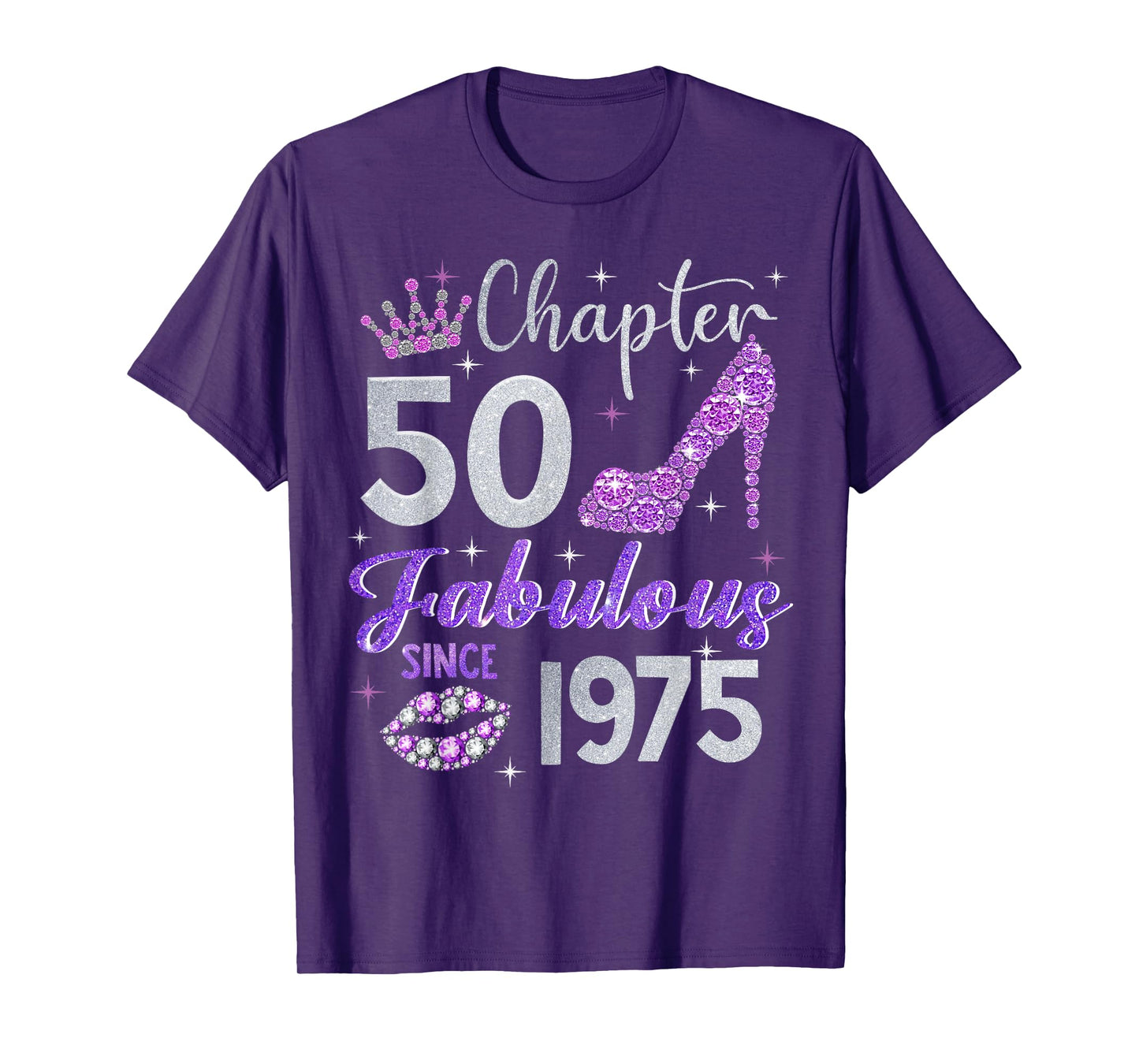 Chapter 50 Fabulous Since 1975 50th Birthday Women Girl T-Shirt