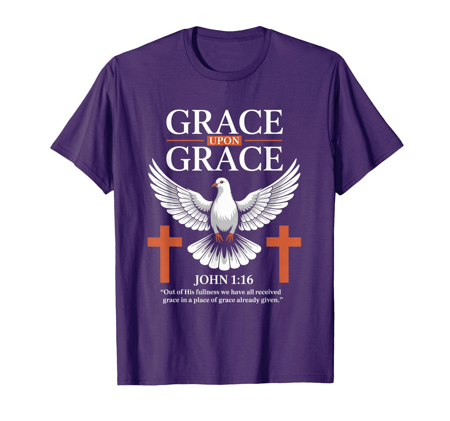 Grace Upon Grace Dove Christian Streetwear T-Shirt