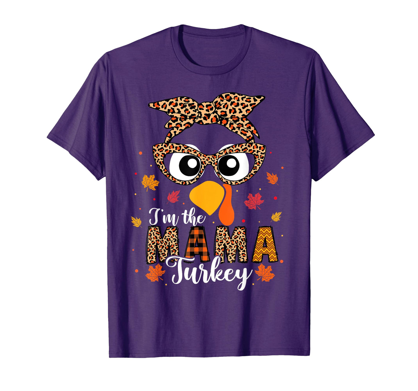 I'm the Mama Turkey Matching Family Thanksgiving 2024 T-Shirt