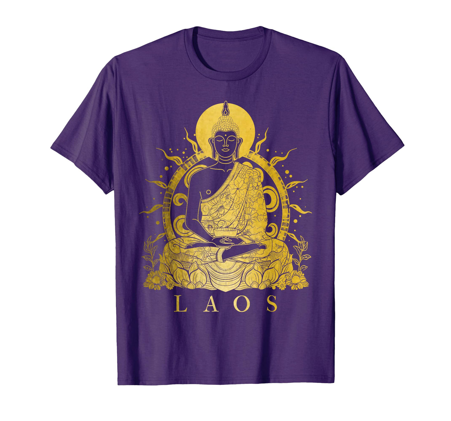 Laos Buddha Vintage Buddhist Souvenir T-Shirt