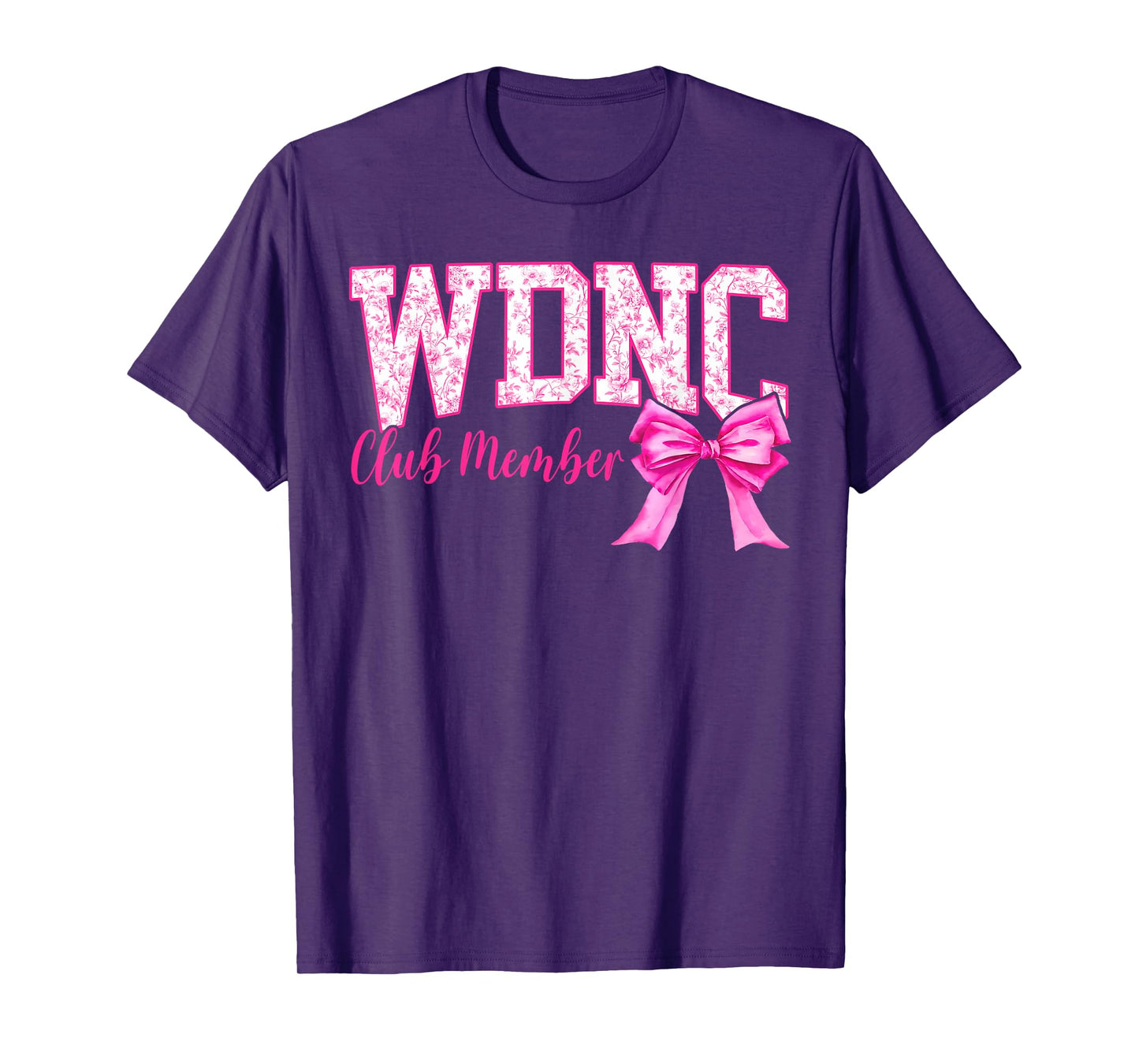 WDNC Pink Coquette Bow T-Shirt