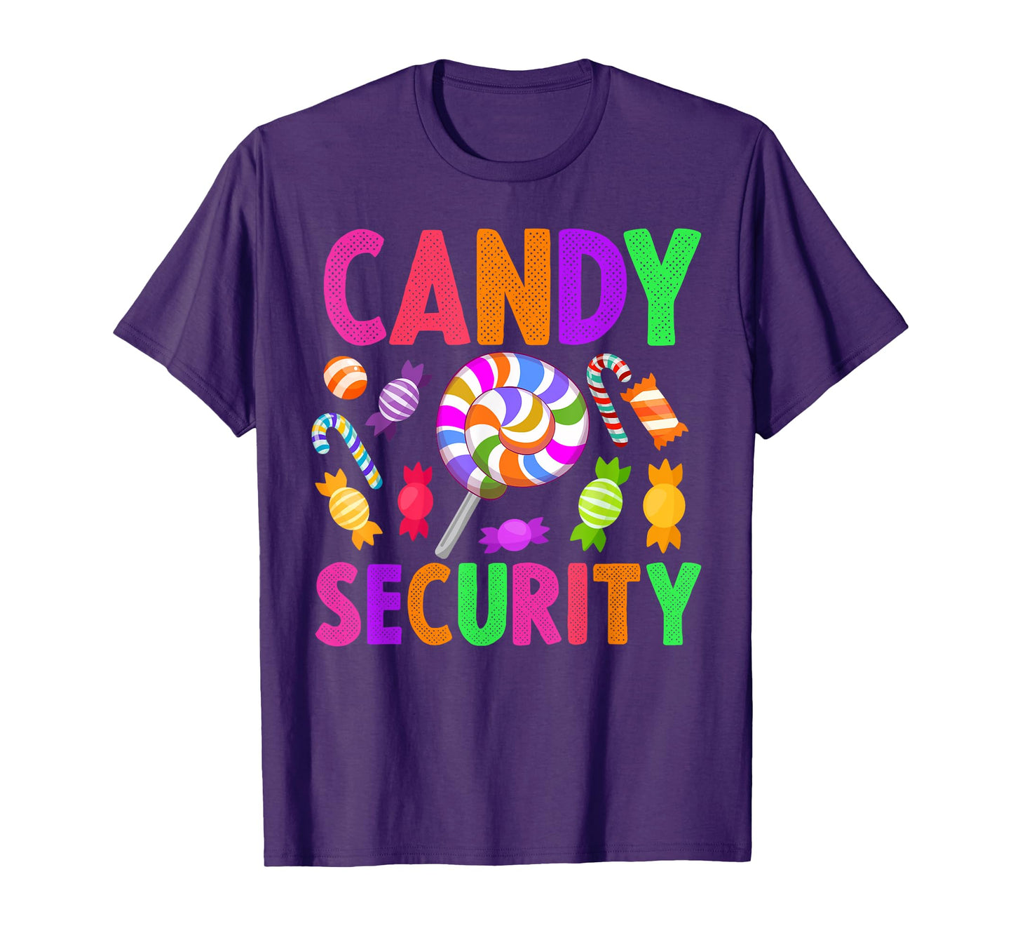 Candy Security Colorful Halloween Group Costume T-Shirt