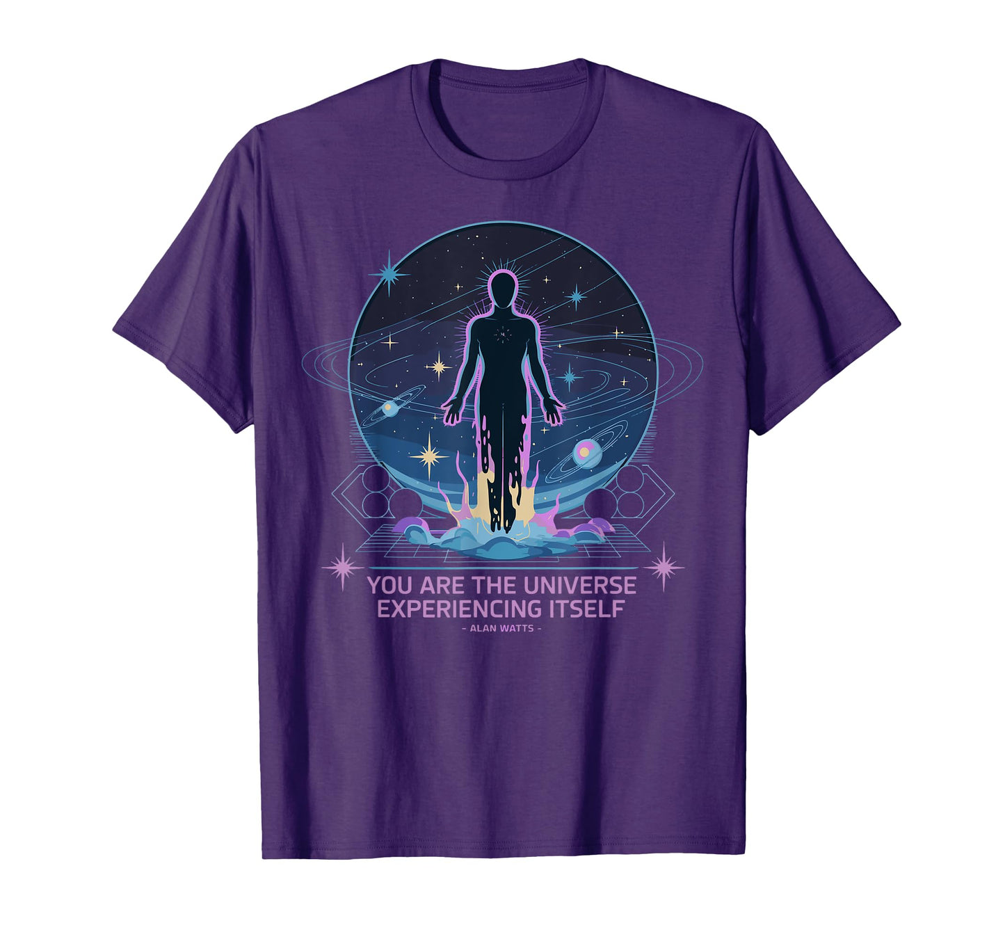 Alan Watts Cosmic Quote Universe Awareness Human Spirit T-Shirt