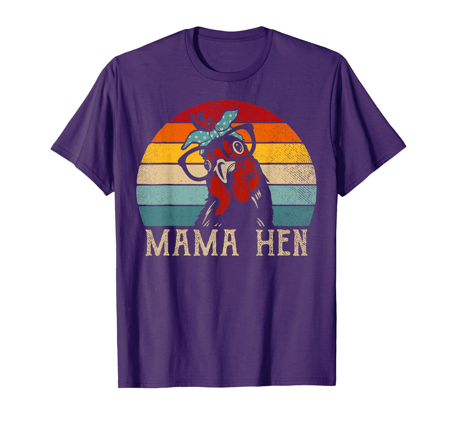 Funny Mama Hen Vintage Retro Chicken Mom Mother T-Shirt