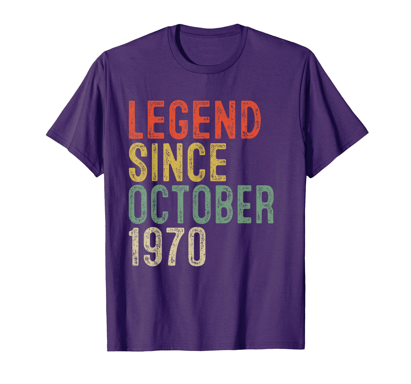 Legend Since October 1970 55th Birthday Gifts 55 Year Old T-Shirt
