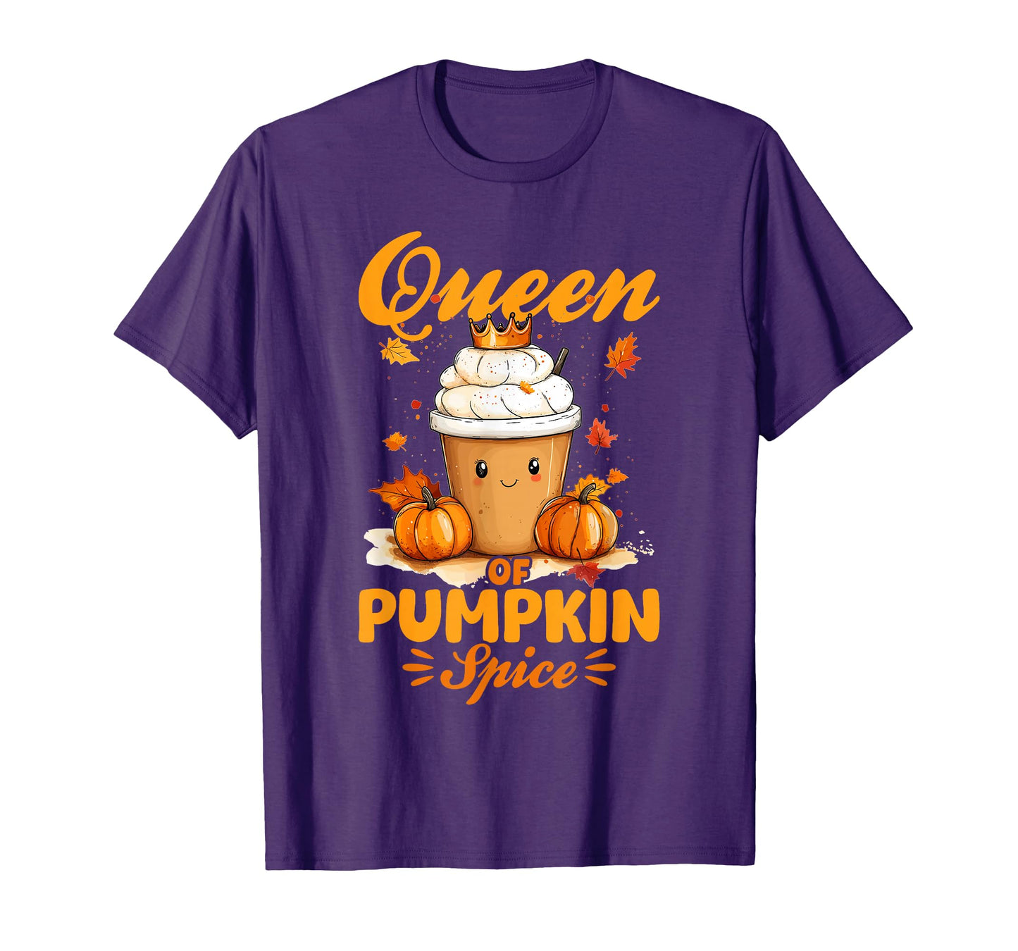 Pumpkin Spice Latte Fall Season Queen of Pumpkin Spice T-Shirt