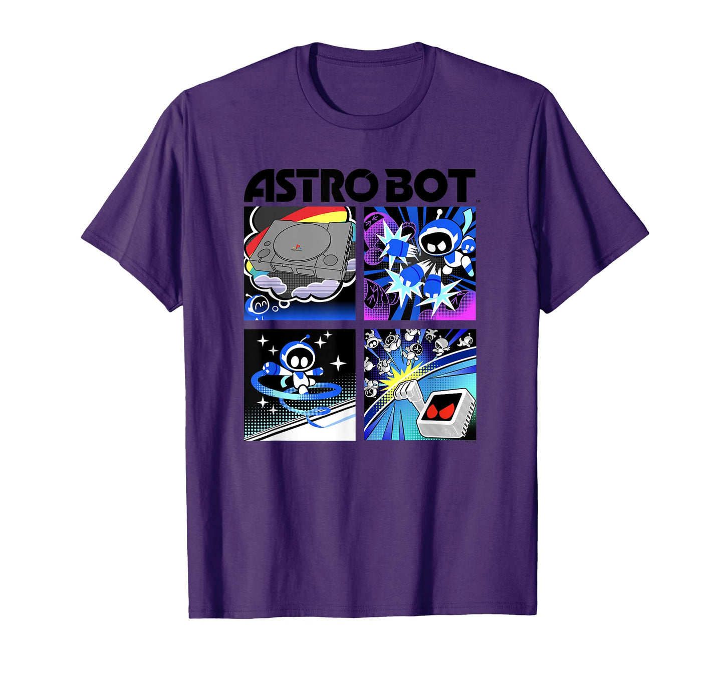 Astro Bot Rescue Mission Space Warrior Video Game T-Shirt