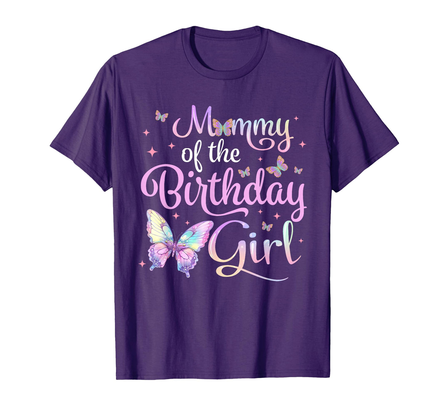 Mommy of The Birthday Girl Butterfly Party Family Matching T-Shirt