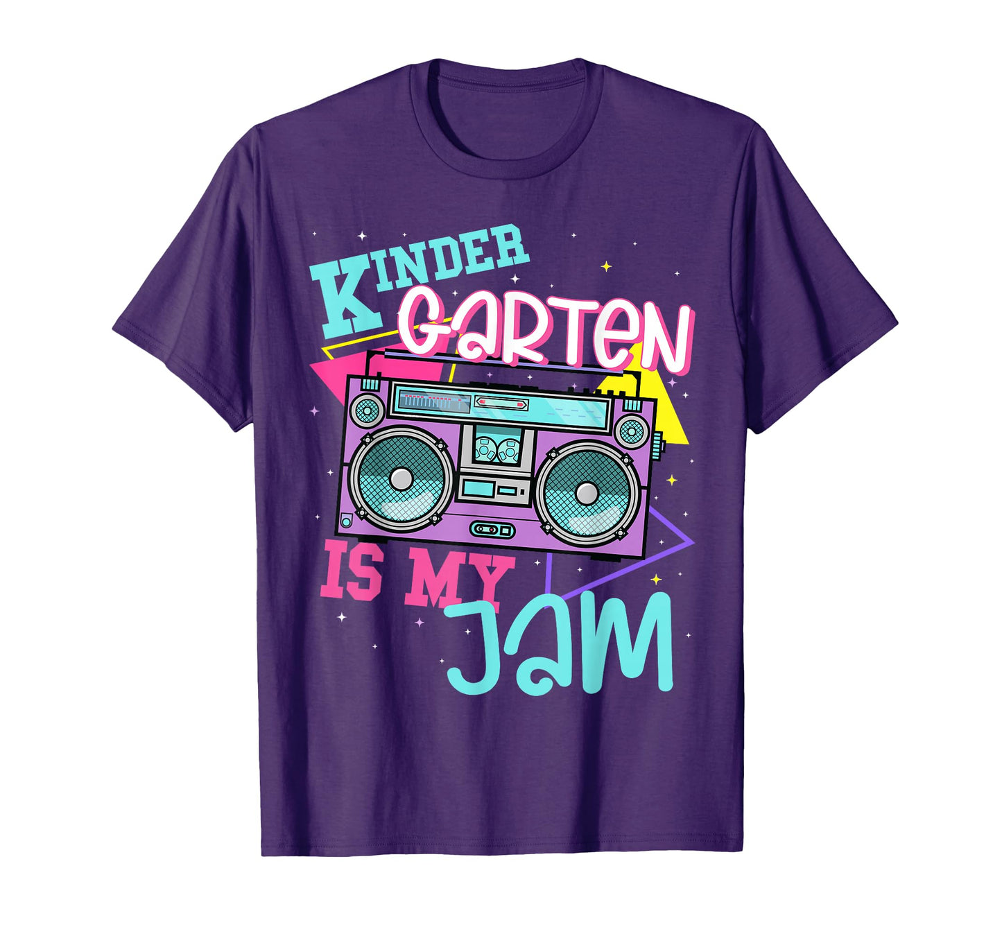 Kindergarten Is My Jam Cute Teacher Shirt 80's 90's Styl T-Shirt