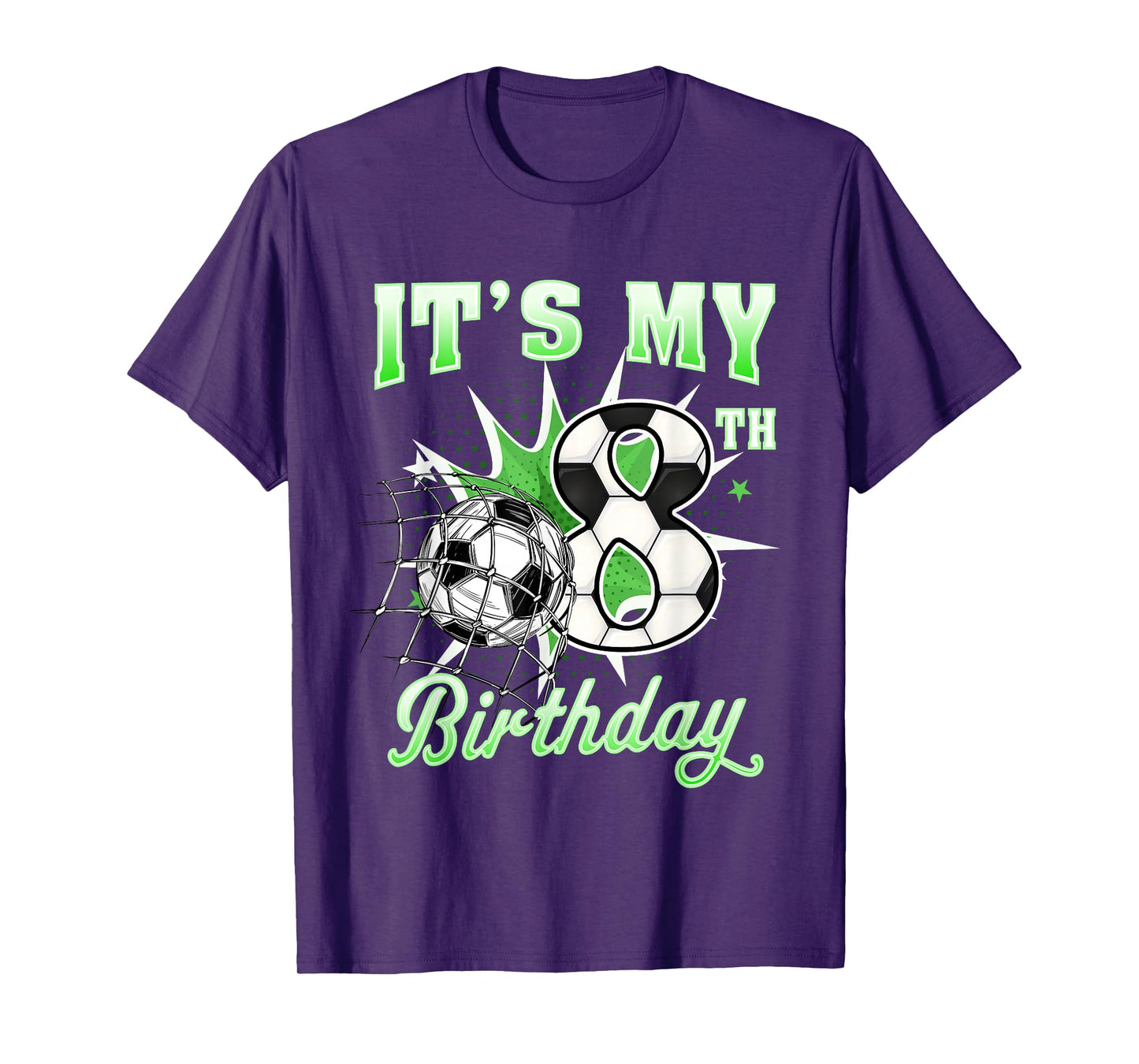 8 Year Old It's My 8th Birthday Soccer Ball Shirt for Boys T-Shirt