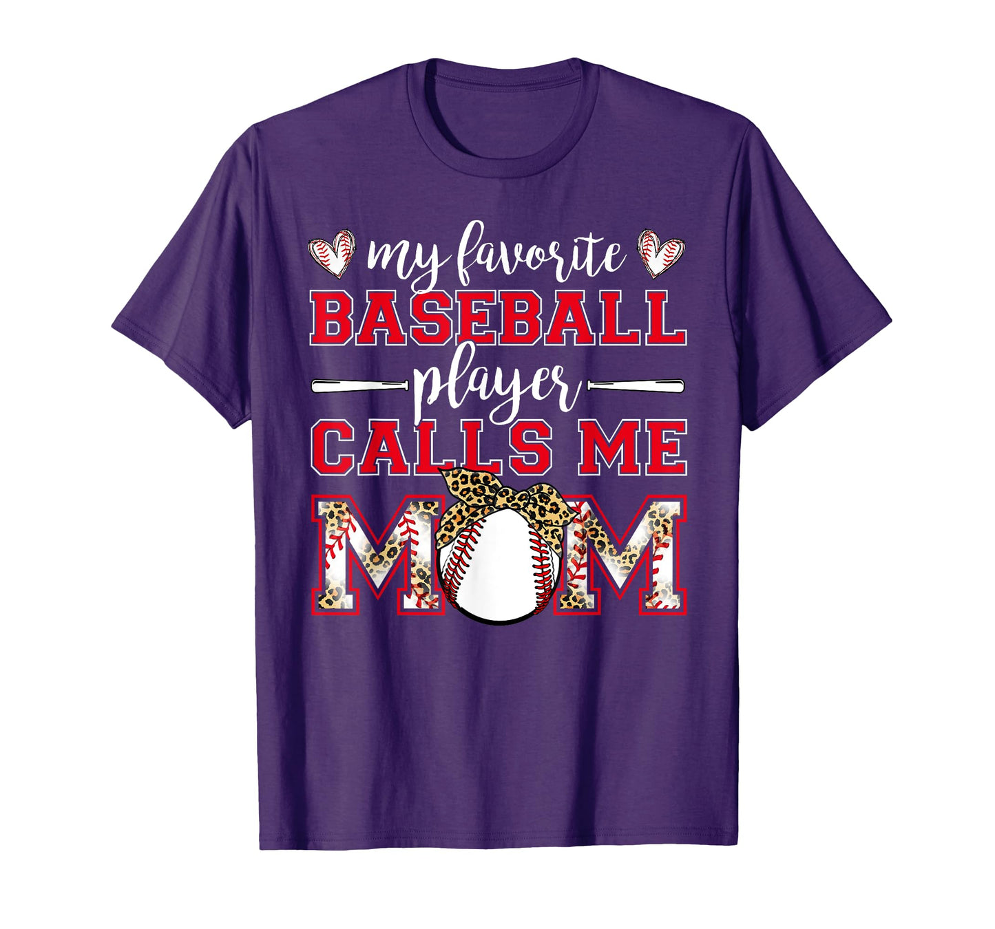 Baseball Mom Shirt My Favorite Baseball Player Calls Me Mom T-Shirt