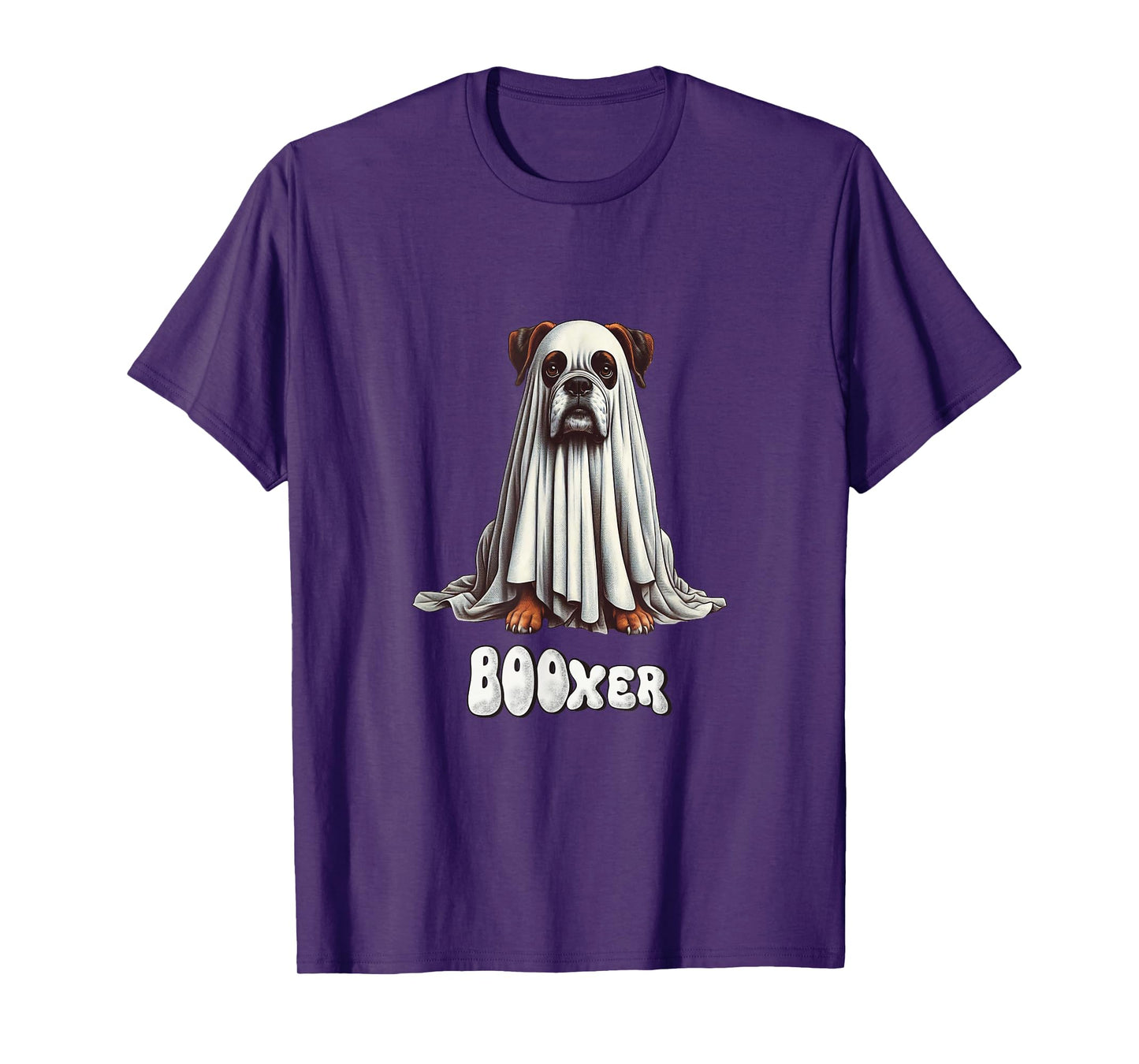 Funny Boxer Dog Halloween Ghost, BOOxer, Dog Mom, Spooky Pet T-Shirt