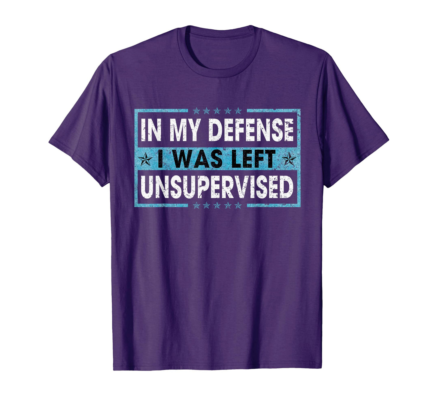 Funny Saying In My Defense I Was Left Unsupervised Retro T-Shirt