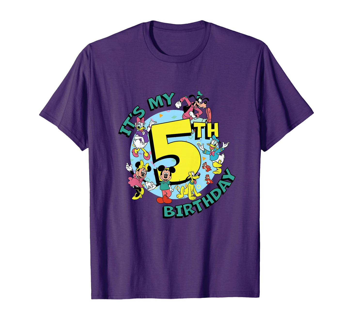 Disney Mickey and Friends It’s My Fifth 5th Birthday T-Shirt
