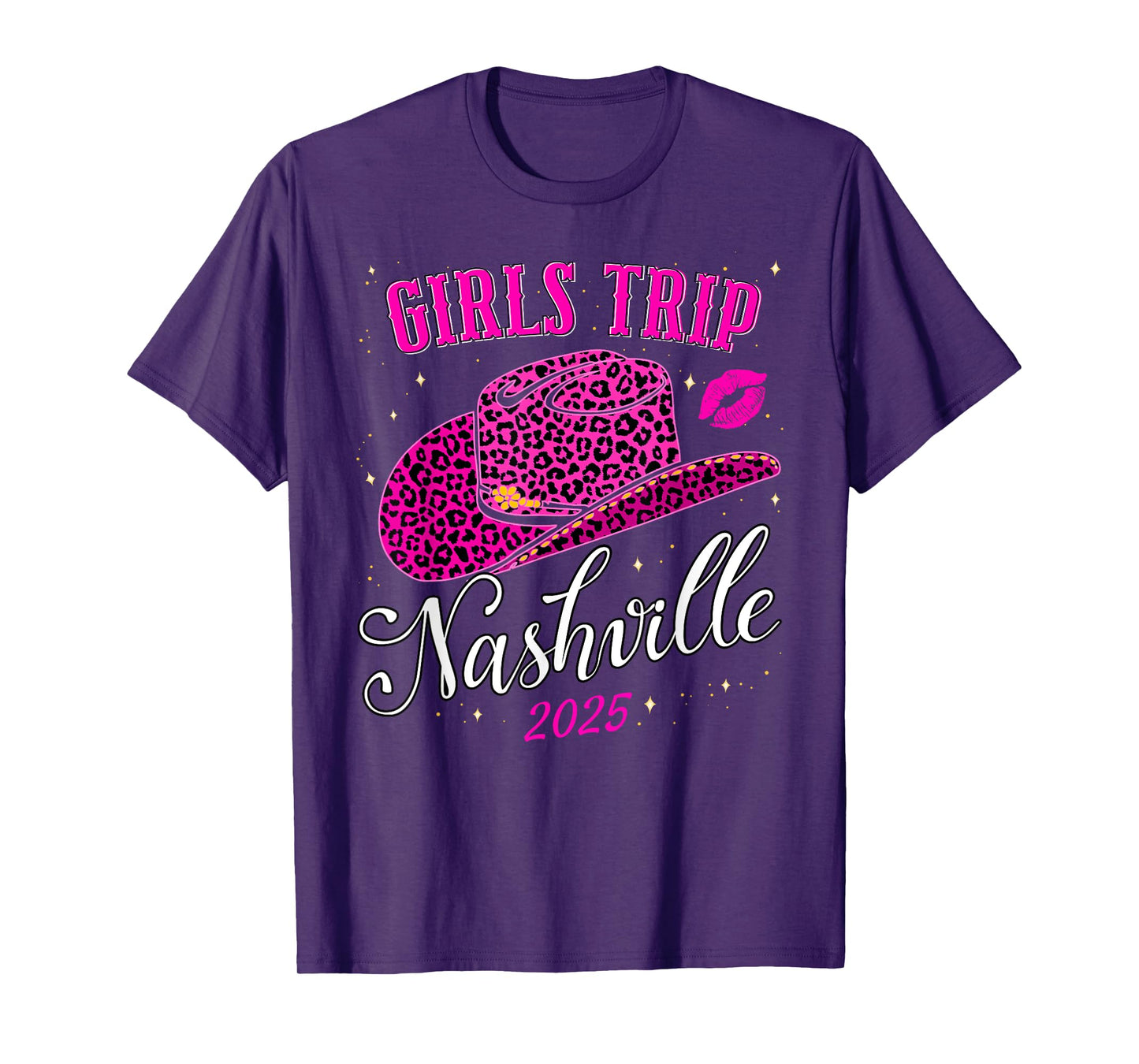 Girls Trip Nashville 2025 For Womens Weekend Birthday Squad T-Shirt
