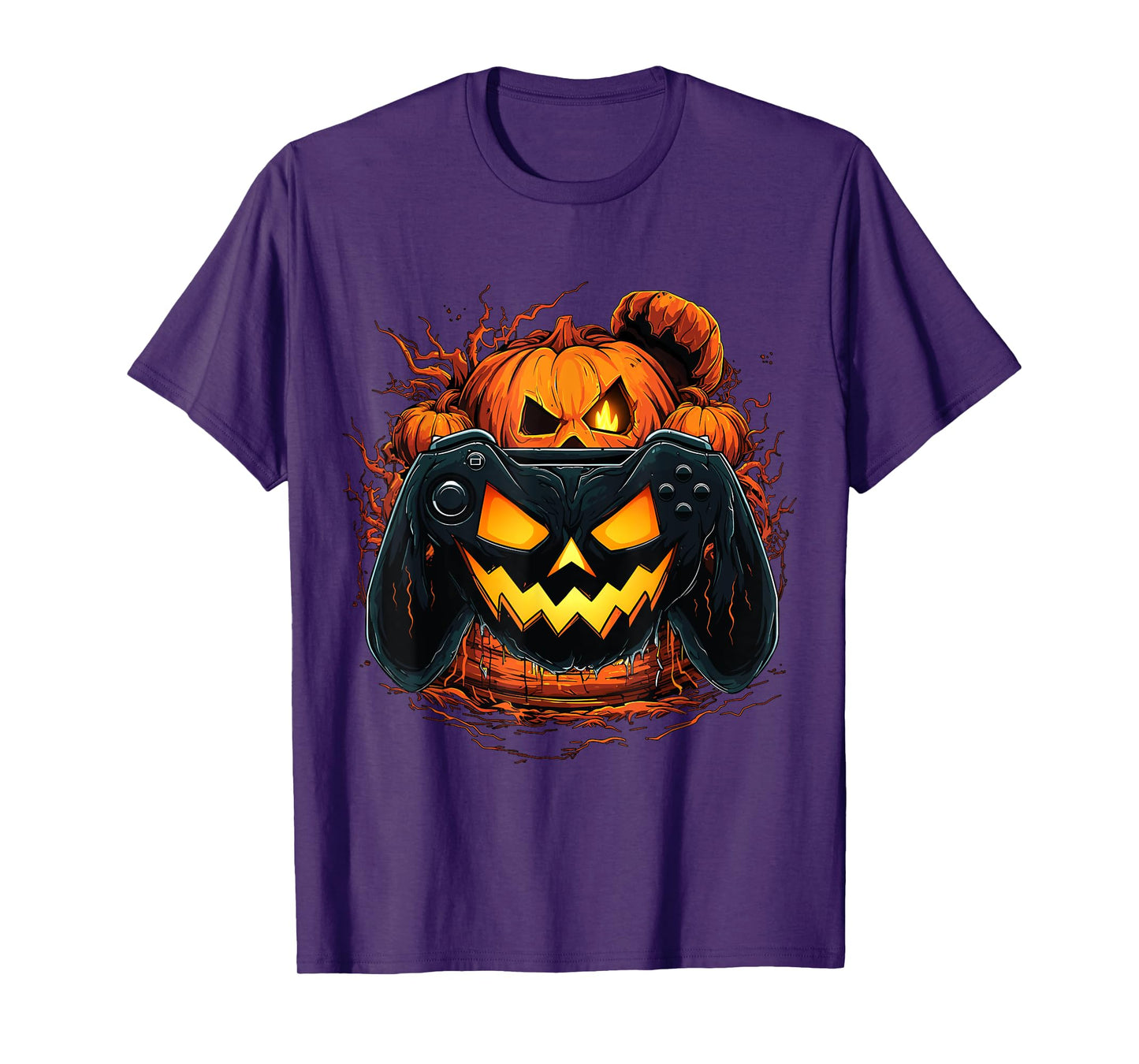 Halloween Shirt Gamer Gaming Pumpkin Boys Halloween Costume T-Shirt