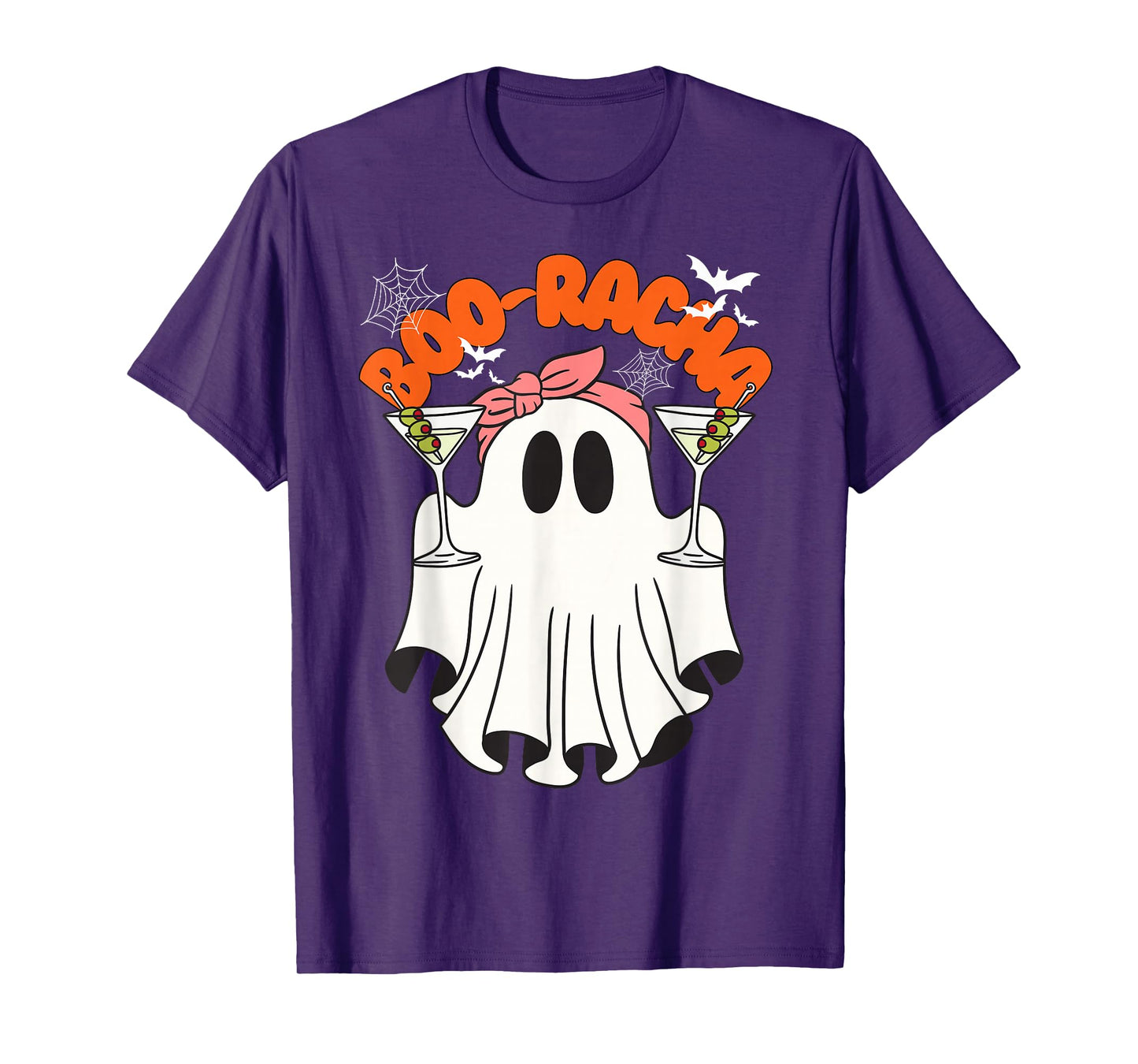 Boo-racha Funny Halloween Ghost Drinking Margarita Boo racha T-Shirt