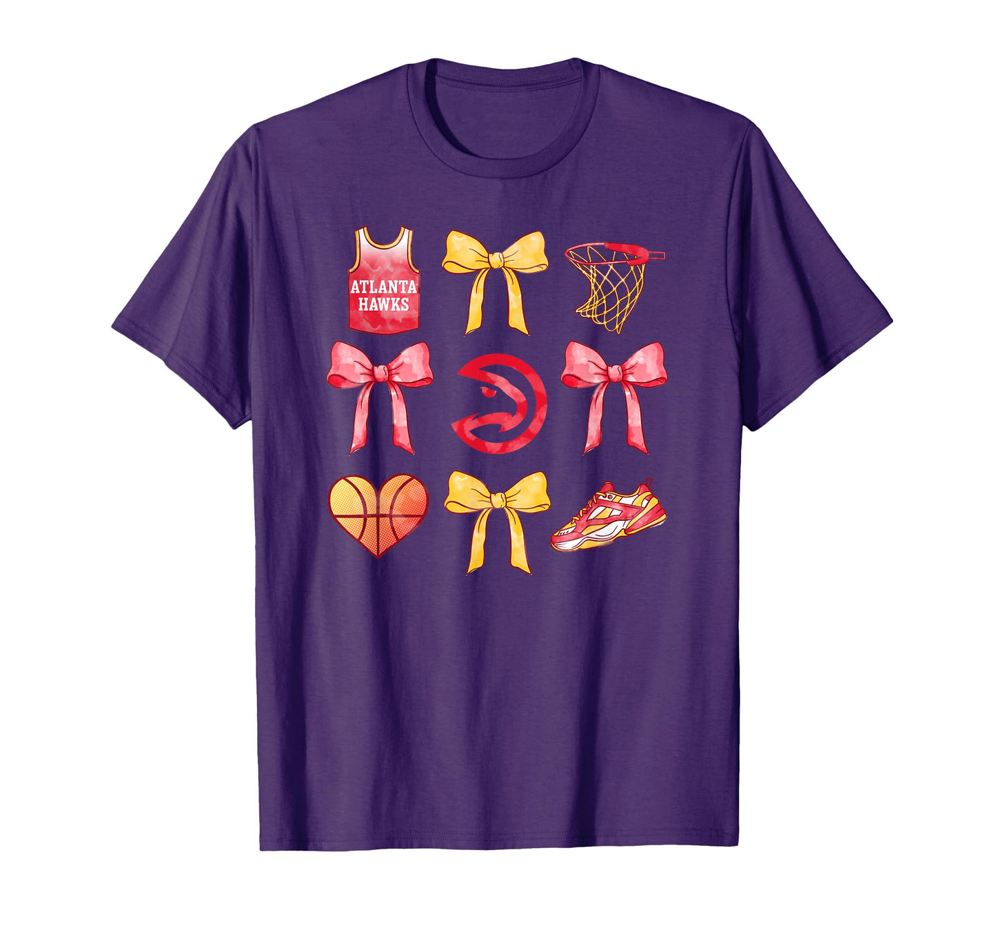 NBA Atlanta Hawks Bow Grid T-Shirt