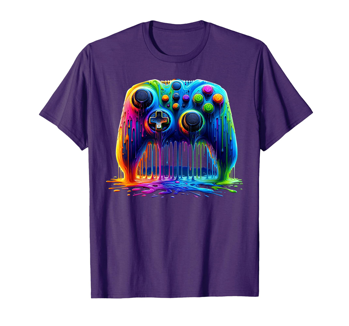 Colorful Passion for Gaming Gamer Graphic Design T-Shirt