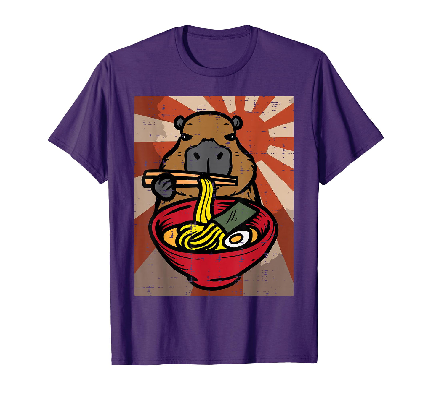 Capybara Ramen Kawaii Capy Japanese Food Men Women Kids Boys T-Shirt
