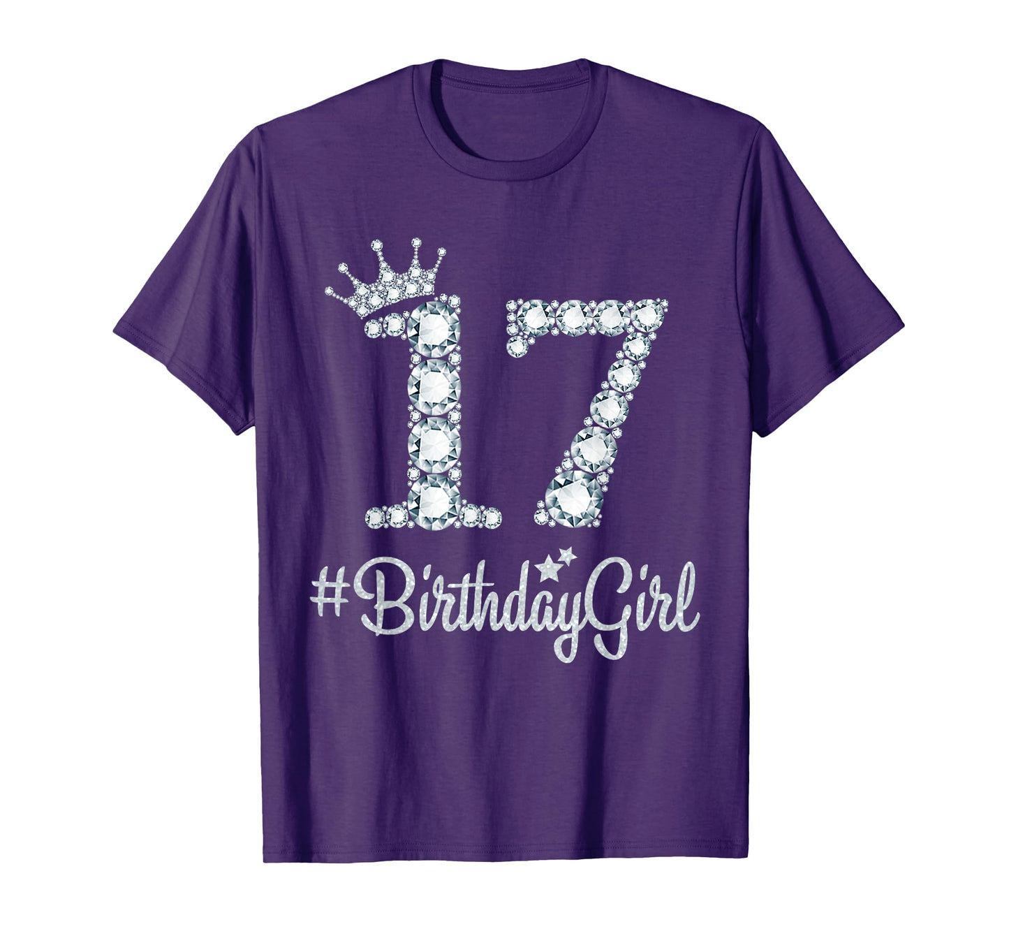 17 BirthdayGirl 17 Years Old Happy 17th Birthday Girl T-Shirt