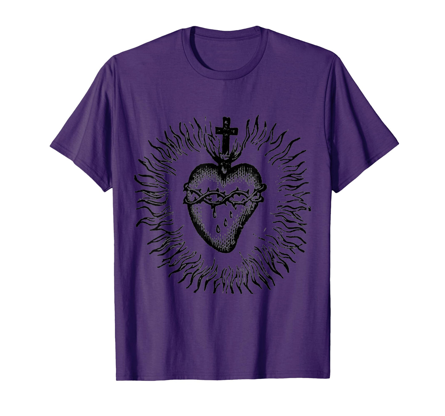 Devotion to The sacreded Heart of Jesus Vintage Catholic Art T-Shirt