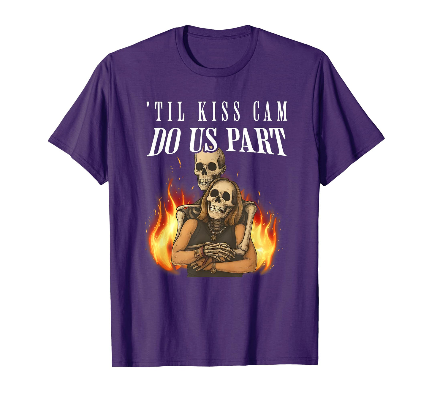 'Til Kiss Cam Do US Apart, Funny Halloween Concert T-Shirt