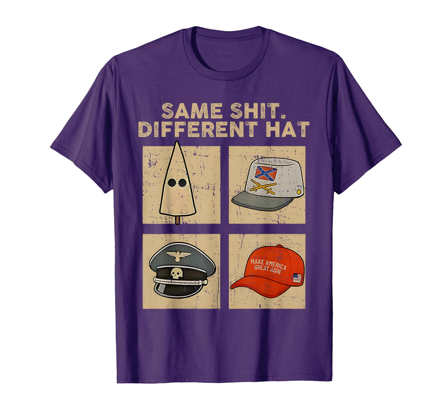 Same Shit Different Hat Retro Vintage Funny Jokes Men Women T-Shirt