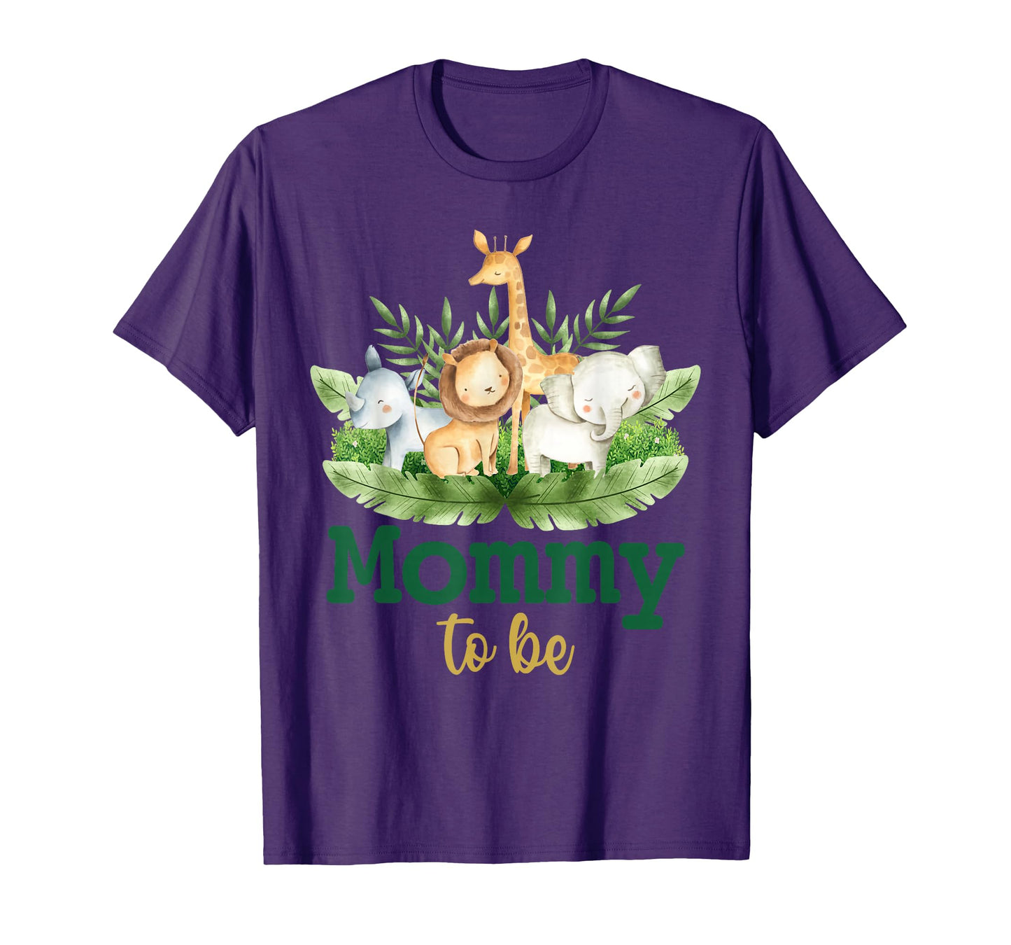 Soon To Be Mommy Jungle Animals Safari Baby Reveal T-Shirt